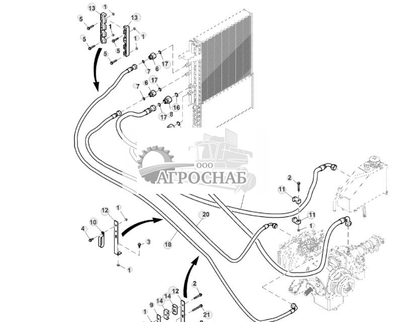 Шланги охладителя масла, Tier 2 - ST827835 1209.jpg